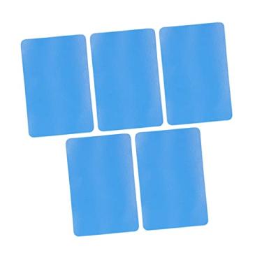 Imagem de Ymiko Patch de PVC, Kit de Reparo de Caiaque Em PVC Com Patch de Reparo de 5pcs para Kit de de Barcos (Azul)