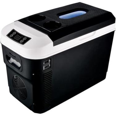 Imagem de Auto Companion Coolbox, Refrigerador De Carro Refrigerador De Carro/caminhão 24v/12v/220v-240v Geladeira De Acampamento Portátil Viagens De Condução De Longa Distância E Campi, Black-15l