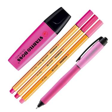 Imagem de Stabilo KIT Pink Set, Point 88 + BOSS + Pallete, 5 peças, Rosa