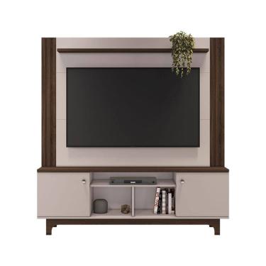 Imagem de Estante Home para TV até 65 Polegadas Bálsamo JCM Móveis Café Soft/Off