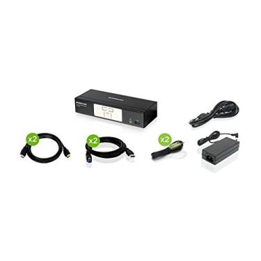 Imagem de INTERRUPLO DE 4K KVMP DE 4K KVMP 4K GCS1932H com conexão HDMI, hub USB 3 e áudio