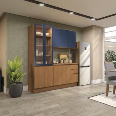 Imagem de Cozinha Modulada Compacta 190cm 09 Portas 3 Gavetas Ciela Kappesberg, 