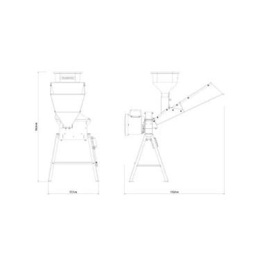 Imagem de Triturador Elétrico Tramontina TE25T com Suporte Triangular Motor 2 hp