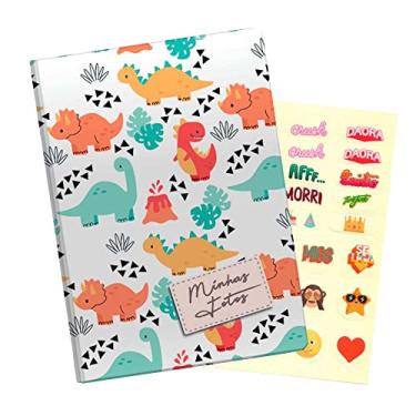 Imagem de Álbum de 500 Fotos 10x15 Dinossauros Coloridos - 3083-6658/533 + ADESIVO