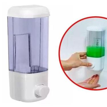 Imagem de suporte sabonete liquido álcool gel  suporte banheiro dispenser 580ml 
