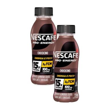 Imagem de Kit 2 Suplemento Alimentar Nescafé Pro-Energy 15g de Proteína Chococin