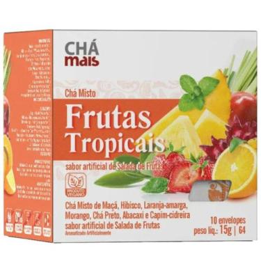 Imagem de Chá Misto Frutas Tropicais Cx. com 10 Sachês - Chá Mais