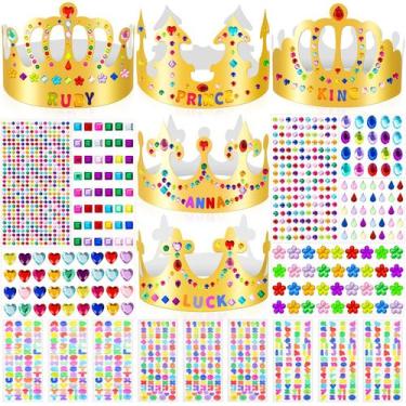 Imagem de Coroas de papel dourado MGZTTHW para crianças, 30 peças de aniversário