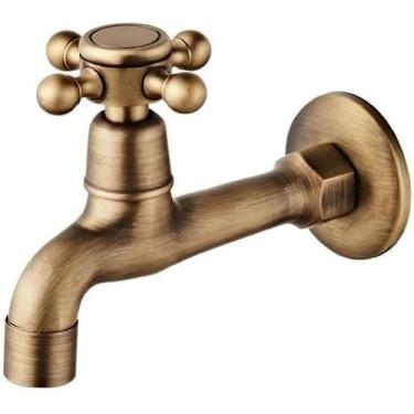 Imagem de Torneira De Parede Torneira De Lavatório De Latão Antigo Torneira De Cozinha Torneiras De Jardim Lavatório De Parede Banheiro Mop Torneira De água Torneira De Máquina De Lavar Roupa, F