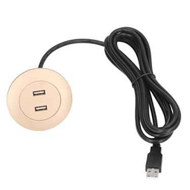 Imagem de lyrlody Soquete de Carregamento Usb Usb Outlet por Porta de Carregamento Descarregamento Design de Montagem Smart Tecnologia Dupla Portas Rápido 5vx2 Saída Com Proteção de Circuito Integrado (Ouro)