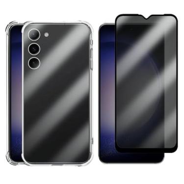 Imagem de Capa Case Capinha Anti Shock para Samsung Galaxy S23 e Película 3D Vidro Privacidade Anti Espião