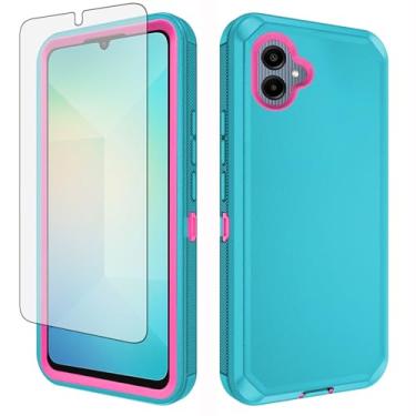 Imagem de Asuwish Capa de celular para Samsung Galaxy A06 capa de celular híbrida robusta à prova de choque rígida protetora à prova de quedas corpo inteiro acessórios móveis resistentes Ao6 A 06 mulheres