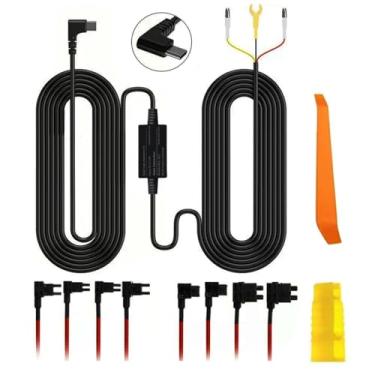 Imagem de Kit de fio rígido multifuncional projetado para monitoramento contínuo de câmera de painel de veículos, kit de cabos rígidos multitamanhos LZ Demi, porta de alimentação USB C, proteção de baixa tensão