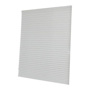 Imagem de Bothyi Persianas plissadas temporárias para janelas, sem perfuração, tecido não tecido, multiuso, elevador sem fio para banheiro, montagem simples e leve, Branco Xl