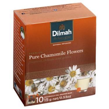 Imagem de Chá de Flores de Camomila Premium Dilmah 10 Sachês
