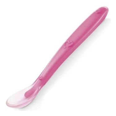 Imagem de Colher de Silicone p/ Bebê Super Macia +6meses Livre de BPA - Multikid