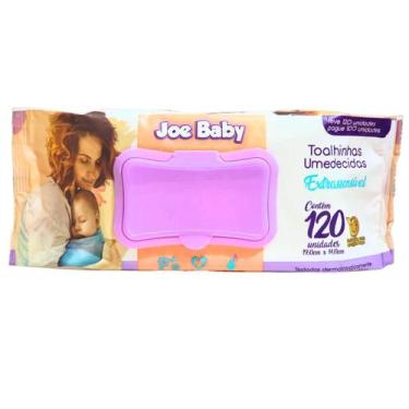 Imagem de Toalha Umedecida Joe Baby Extrassensível com 120 folhas 19x14 cm