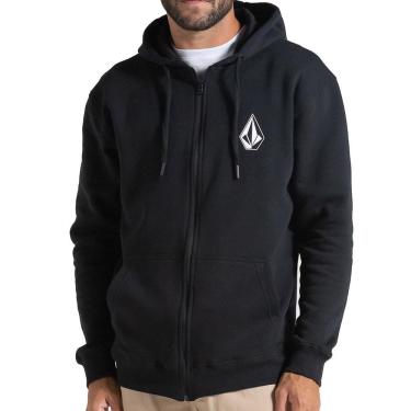 Imagem de Moletom Volcom Aberto Iconic Stone WT25 Masculina Preto