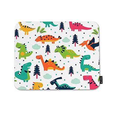 Imagem de Beabes Mouse pad de dinossauros base de borracha natural antiderrapante, 24 x 19 centímetros desenhos animados selva dinossauros dragão vida selvagem computador mousepad mouse pads para computadores, laptop, jogos, escritório e casa