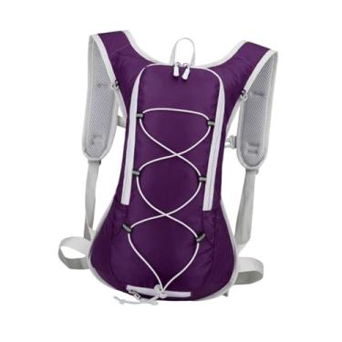 Imagem de Dynwave Mochila de hidratação Mochila para ciclismo ao ar livre de hidratação portátil para camping, Roxo