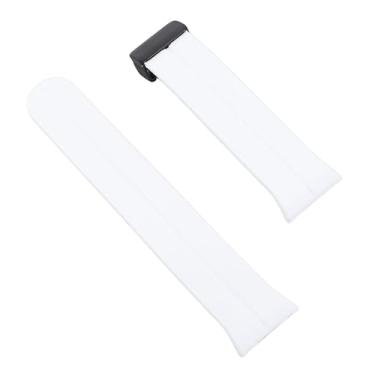 Imagem de Generic Banda de Relógio de Silicone, Aperto de Dobramento Ergonômico, Cinta de Relógio Resistente para o Galaxy Fit3 (Branco)