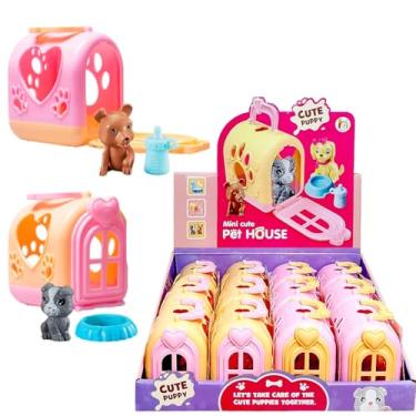 Imagem de Mini Casa com Cachorro Brinquedo Lembrança Sacola Surpresa de Aniversário Infantil