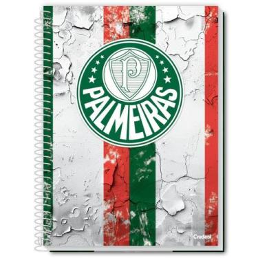 Imagem de Caderno Palmeiras Espiral Capa Dura 1 Matéria 80F Escolar - Credeal