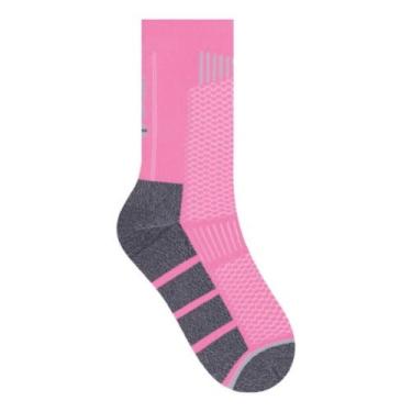 Imagem de Meia Selene Cicilista Cano Longo Sinalizador Refletivo Feminina, Rosa 