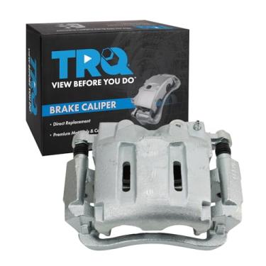 Imagem de TRQ Pinça de freio dianteira direita com suporte do lado do passageiro compatível com Ford F-250 Super Duty F-350 Super Duty 2005-2012 Super Duty