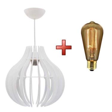 Imagem de Kit luminária pendente ana maria com lâmpada filamento carbono  - UTRO