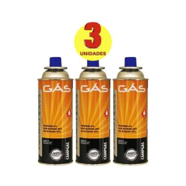 Imagem de 03 Unidades Lata Refil Gás Campgás 227g Fogareiro E Maçarico - Nautika