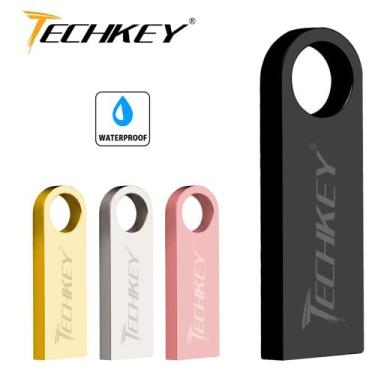 Imagem de Pen drive 16GB Techkey usb 2.0 de metal à prova d'água