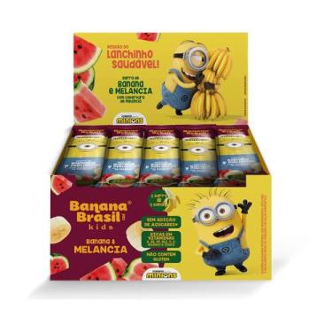 Imagem de Barra de Fruta Minions Banana e Melancia com Cobertura de Melancia Dis