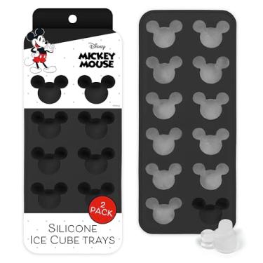Imagem de Bandeja de gelo de silicone Disney – 2 bandejas de gelo para freezer com moldes divertidos do Mickey, Minnie e Ursinho Pooh – Moldes de silicone flexíveis sem BPA para gelo, chocolate e muito mais
