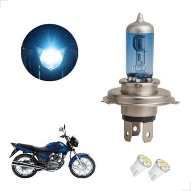 Imagem de Lâmpada Halógena Super Branca H4 para Moto CG 150 Titan ES 2004 2005 2