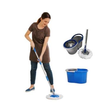 Imagem de Mop Balde Esfregão Giratório Com Alça Sortido - CLEAN TECH