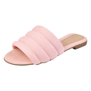 Imagem de Chinelo Feminino Confortavel Slide Neon Casual Verao -  Calce Bem , Ro