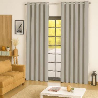 Imagem de Cortina Para Sala Ou Quarto 3,00x2,50 metros - Cida Enxovais, CINZA CL