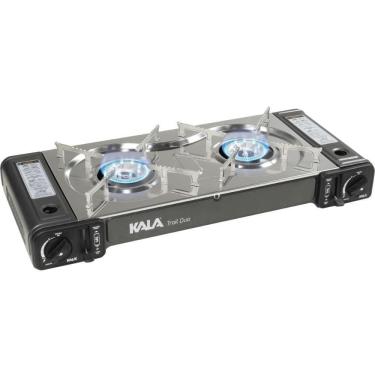 Imagem de Fogareiro Portátil a Gás 2.3 kW Duas Bocas Acendimento Automático Trail Duo KALA