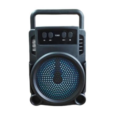 Imagem de predolo Alto-falante portátil, rádio, recarregável, decorativo, sem fio, tocador de música, para, viagem, quarto, área de trabalho, ambiente externo