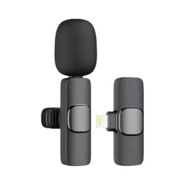 Imagem de Microfone Lavalier Sem Fio Mini Portátil Para iPhone Android Transmiss