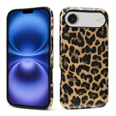 Imagem de Kapadiy Capa para iPhone 17 Air, Leopard So Cool Design híbrido proteção dupla de silicone rígido PC à prova de choque, capa protetora fina antiarranhões para homens e mulheres