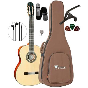 Imagem de Violão Canhoto Eagle Dh69 Acústico Com Bag + Acessórios (NT)