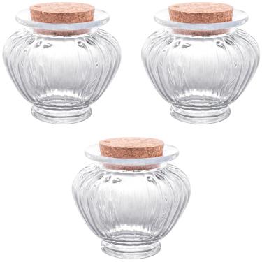 Imagem de Jogo De 3 Potes Vidro E Tampa De Rolha 300ml Classic Lyor