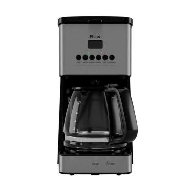 Imagem de Cafeteira Elétrica Programável Philco 1,6L PCFD40-1 Preta/Inox 220V