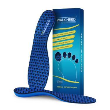 Imagem de Insertos ortopédicos Walkhero para fascite plantar azul (M 9-9.5  W 11