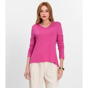 Imagem de Blusa Manga Longa Select Rosa, M, Rosa