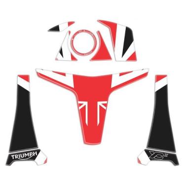 Imagem de Protetor Adesivo Kit Ignição Compatível Tiger 800 Xcx 2020 - Resinado 