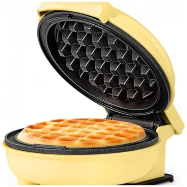Imagem de Mini Máquina de Waffle Antiaderente, Amarela, 110v, HOLSTEIN HOUSEWARES HH 09125016Y, Amarelo