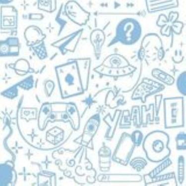 Imagem de Papel de parede bobinex sonhos - pop azul 4252